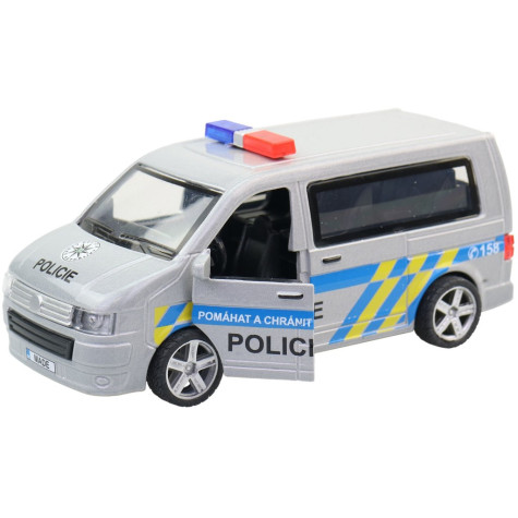 MaDe Auto na natažení Policejní dodávka 14 cm ~ 3