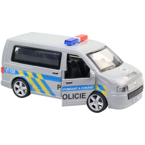 MaDe Auto na natažení Policejní dodávka 14 cm ~ 4