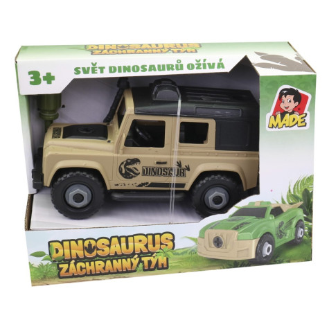 MaDe Šroubovací Auto Jeep 16x7,6x8cm hnědé ~ 2