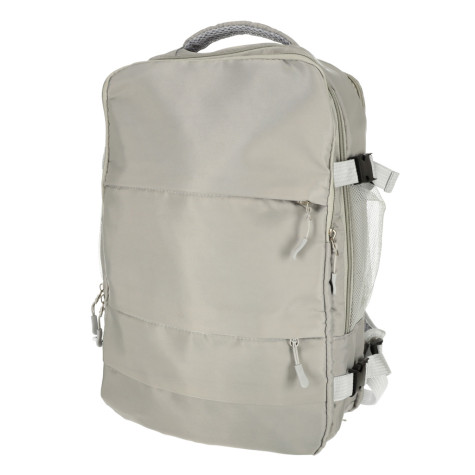 Cestovní batoh vodotěsný 45x16x28cm s USB kabelem - šedý ~ 3