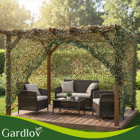 Maskovací síť 2x3m +100 ks pásků Ruhhy 27386 ~ 2