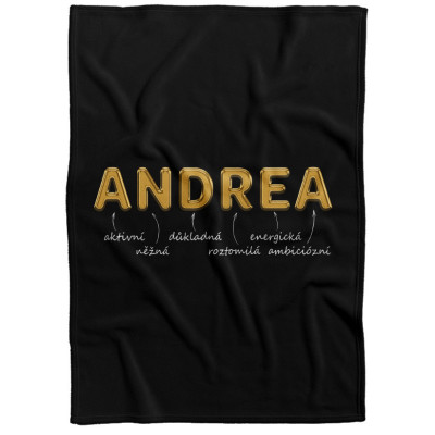 Deka 200 x 140 cm - GOLD - Andrea