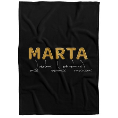 Deka 200 x 140 cm - GOLD - Marta