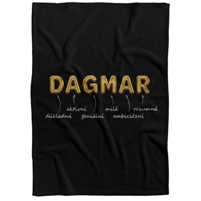Deka 200 x 140 cm - GOLD - Dagmar