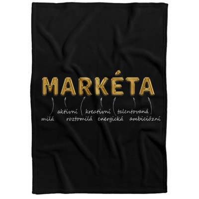 Deka 200 x 140 cm - GOLD - Markéta