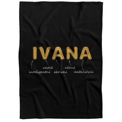 Deka 200 x 140 cm - GOLD - Ivana