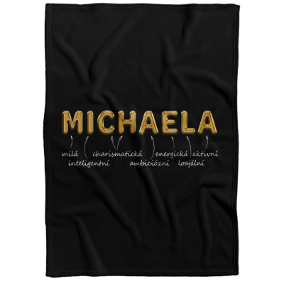 Deka 200 x 140 cm - GOLD - Michaela