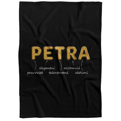 Deka 200 x 140 cm - GOLD - Petra