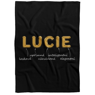 Deka 200 x 140 cm - GOLD - Lucie