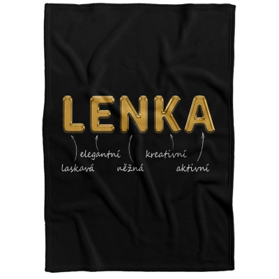 Deka 200 x 140 cm - GOLD - Lenka