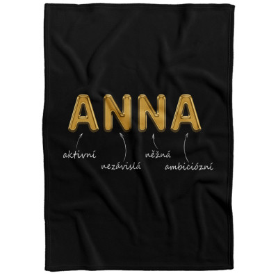 Deka 200 x 140 cm - GOLD - Anna