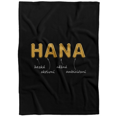 Deka 200 x 140 cm - GOLD - Hana