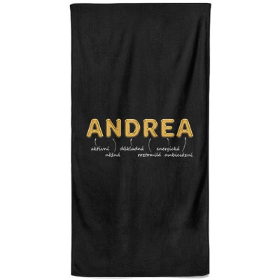 Osuška 140 x 70 cm - GOLD - Andrea