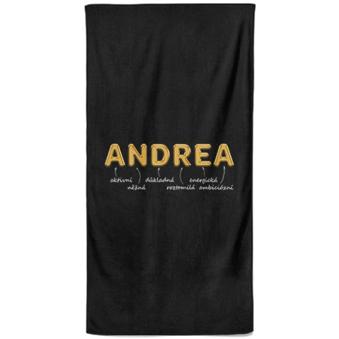 Osuška 140 x 70 cm - GOLD - Andrea ~ 1