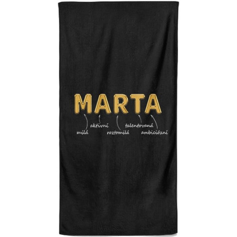 Osuška 140 x 70 cm - GOLD - Marta ~ 1