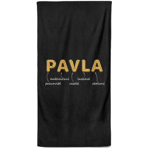 Osuška 140 x 70 cm - GOLD - Pavla ~ 1