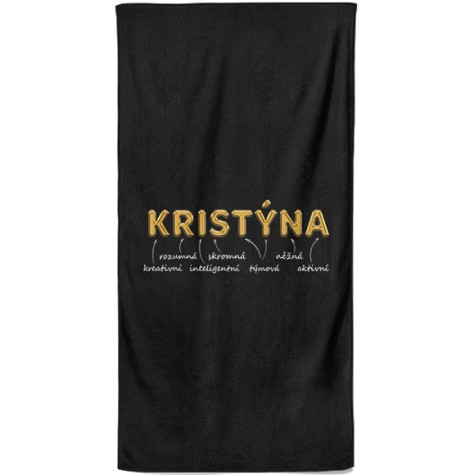 Osuška 140 x 70 cm - GOLD - Kristýna ~ 1