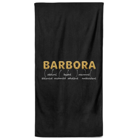 Osuška 140 x 70 cm - GOLD - Barbora ~ 1