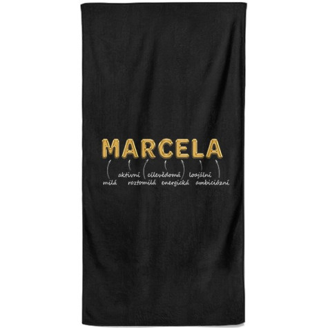 Osuška 140 x 70 cm - GOLD - Marcela ~ 1