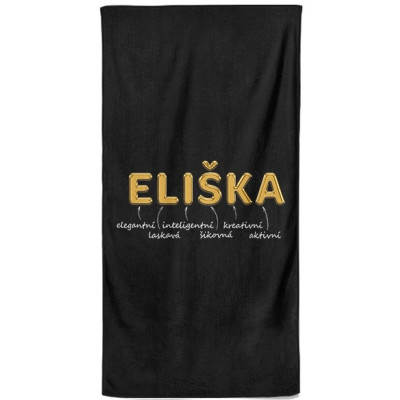 Osuška 140 x 70 cm - GOLD - Eliška