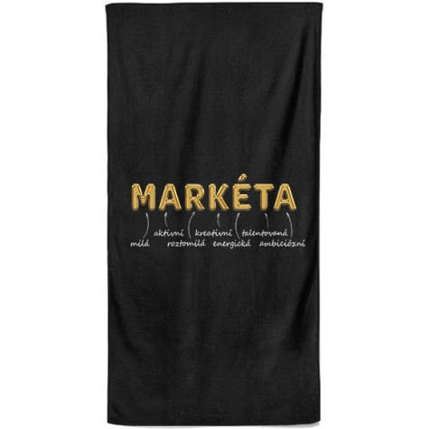 Osuška 140 x 70 cm - GOLD - Markéta ~ 1