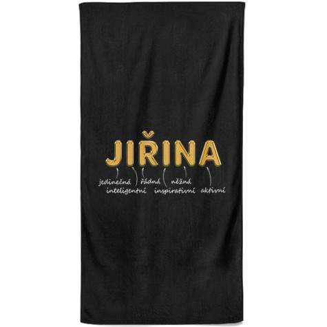 Osuška 140 x 70 cm - GOLD - Jiřina ~ 1