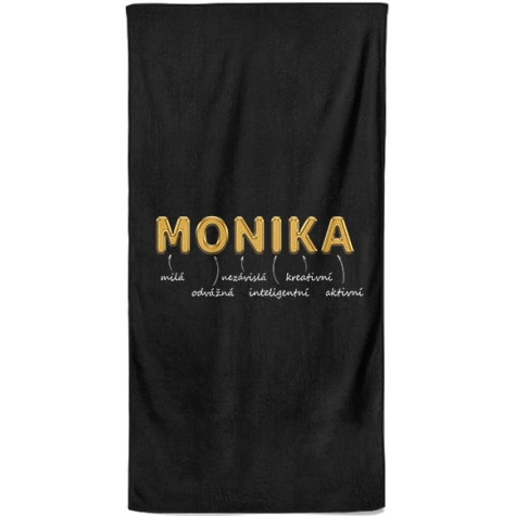 Osuška 140 x 70 cm - GOLD - Monika ~ 1