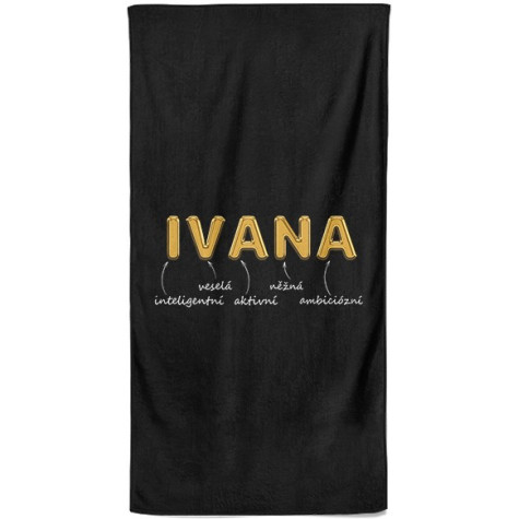 Osuška 140 x 70 cm - GOLD - Ivana ~ 1