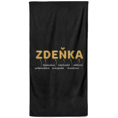 Osuška 140 x 70 cm - GOLD - Zdeňka