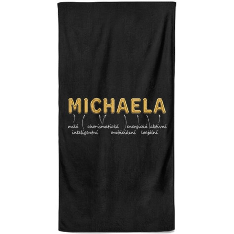 Osuška 140 x 70 cm - GOLD - Michaela ~ 1