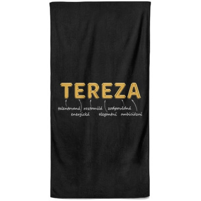 Osuška 140 x 70 cm - GOLD - Tereza