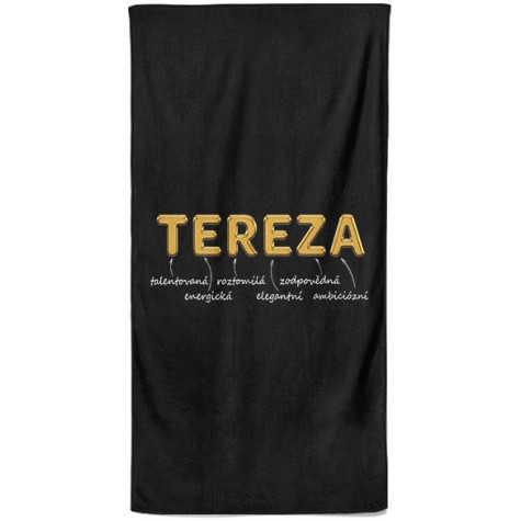 Osuška 140 x 70 cm - GOLD - Tereza ~ 1