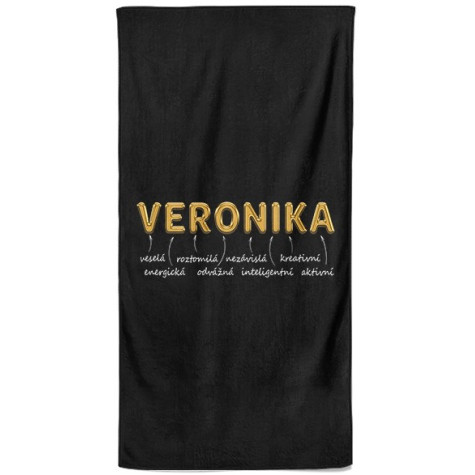 Osuška 140 x 70 cm - GOLD - Veronika ~ 1