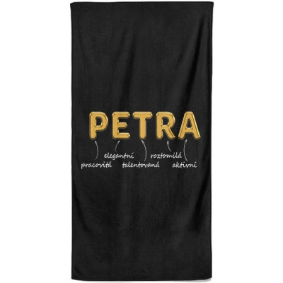 Osuška 140 x 70 cm - GOLD - Petra