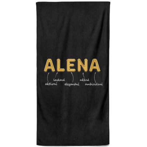 Osuška 140 x 70 cm - GOLD - Alena ~ 1