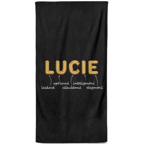 Osuška 140 x 70 cm - GOLD - Lucie ~ 1