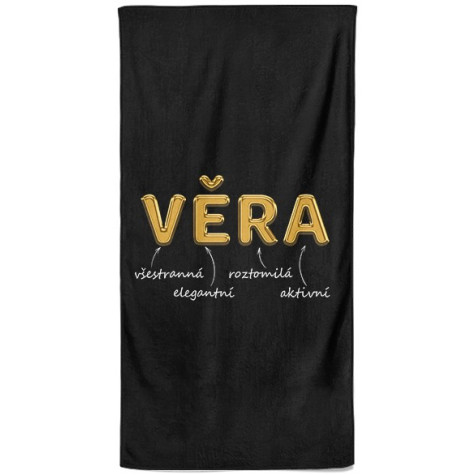 Osuška 140 x 70 cm - GOLD - Věra ~ 1