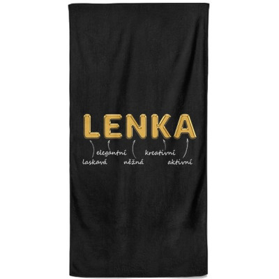 Osuška 140 x 70 cm - GOLD - Lenka