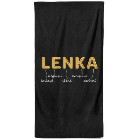 Osuška 140 x 70 cm - GOLD  - Lenka ~ 1