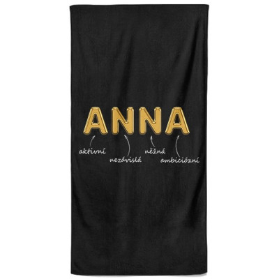 Osuška 140 x 70 cm - GOLD - Anna