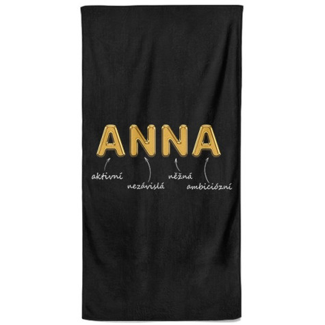 Osuška 140 x 70 cm - GOLD - Anna ~ 1