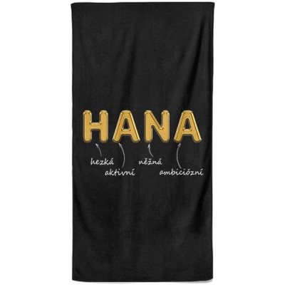 Osuška 140 x 70 cm - GOLD - Hana