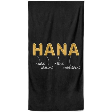 Osuška 140 x 70 cm - GOLD - Hana ~ 1