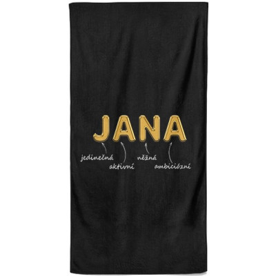 Osuška 140 x 70 cm - GOLD - Jana