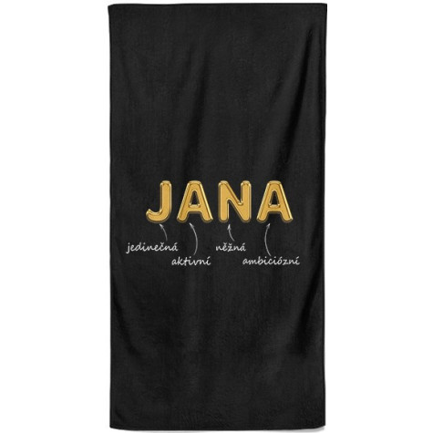 Osuška 140 x 70 cm - GOLD - Jana ~ 1