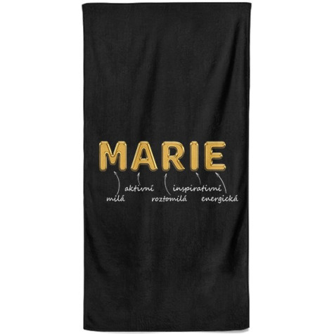 Osuška 140 x 70 cm - GOLD - Marie ~ 1