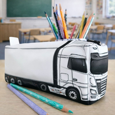 Penál Kamion bílý