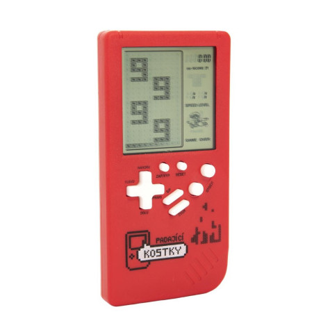 Teddies Digitální hra Padající kostky hlavolam 14x7cm - červená ~ 2