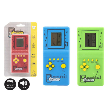 Digitální hra Padající kostky hlavolam na kartě - modrá ~ 2