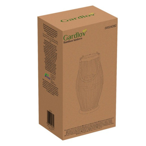 Bambusová lucerna na svíčku 40x23x17cm Ruhhy 24282 ~ 9